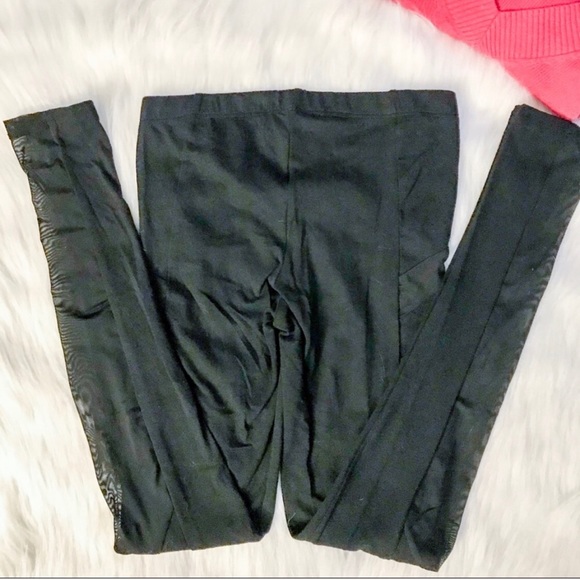 Milkyway Black Mesh Side Panel Leggings - Picture 5 of 6